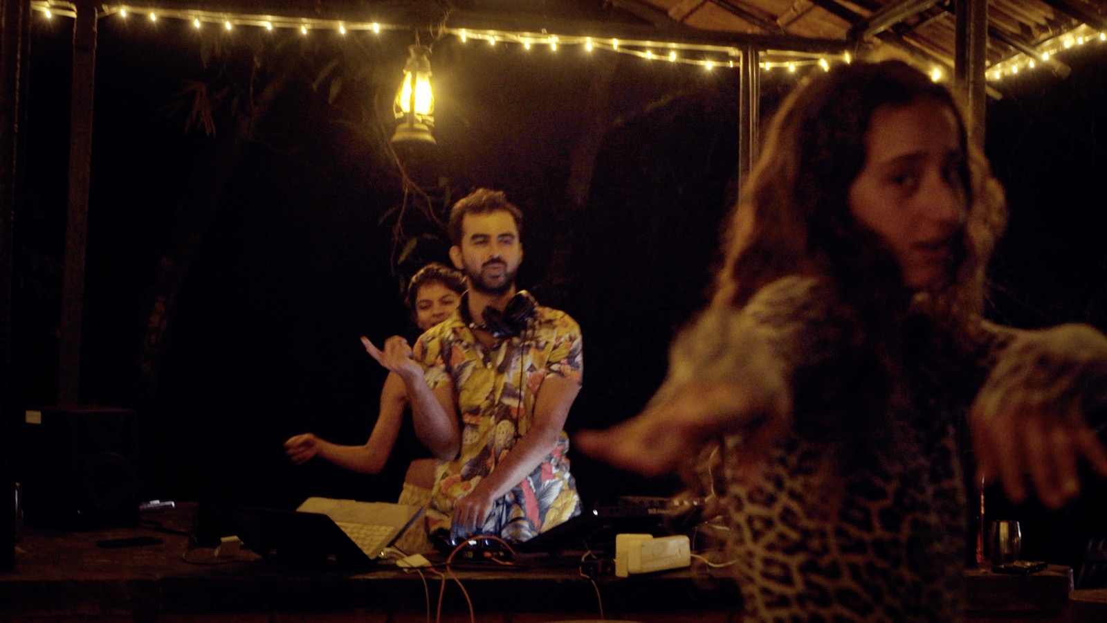 The dancefloor lights up