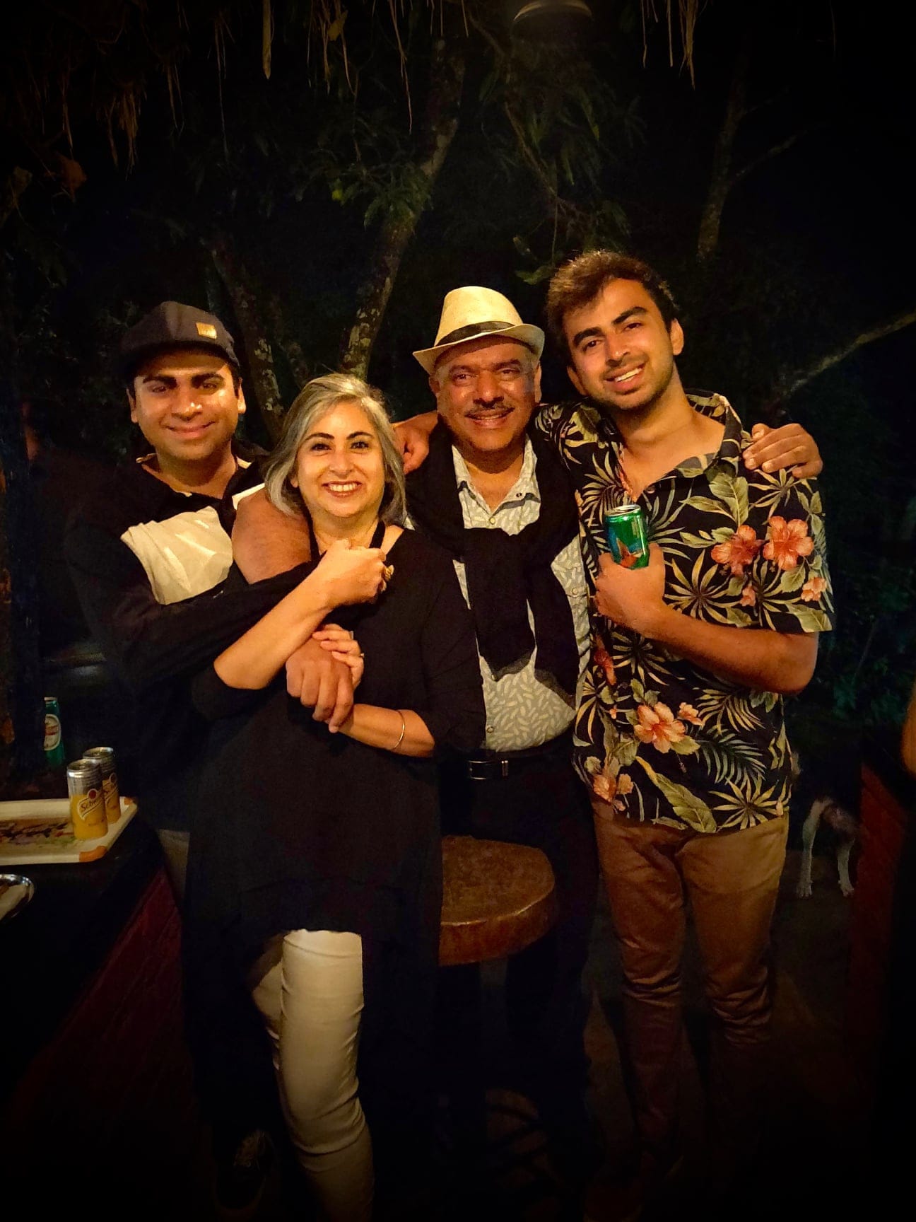A family together at the New Year's party