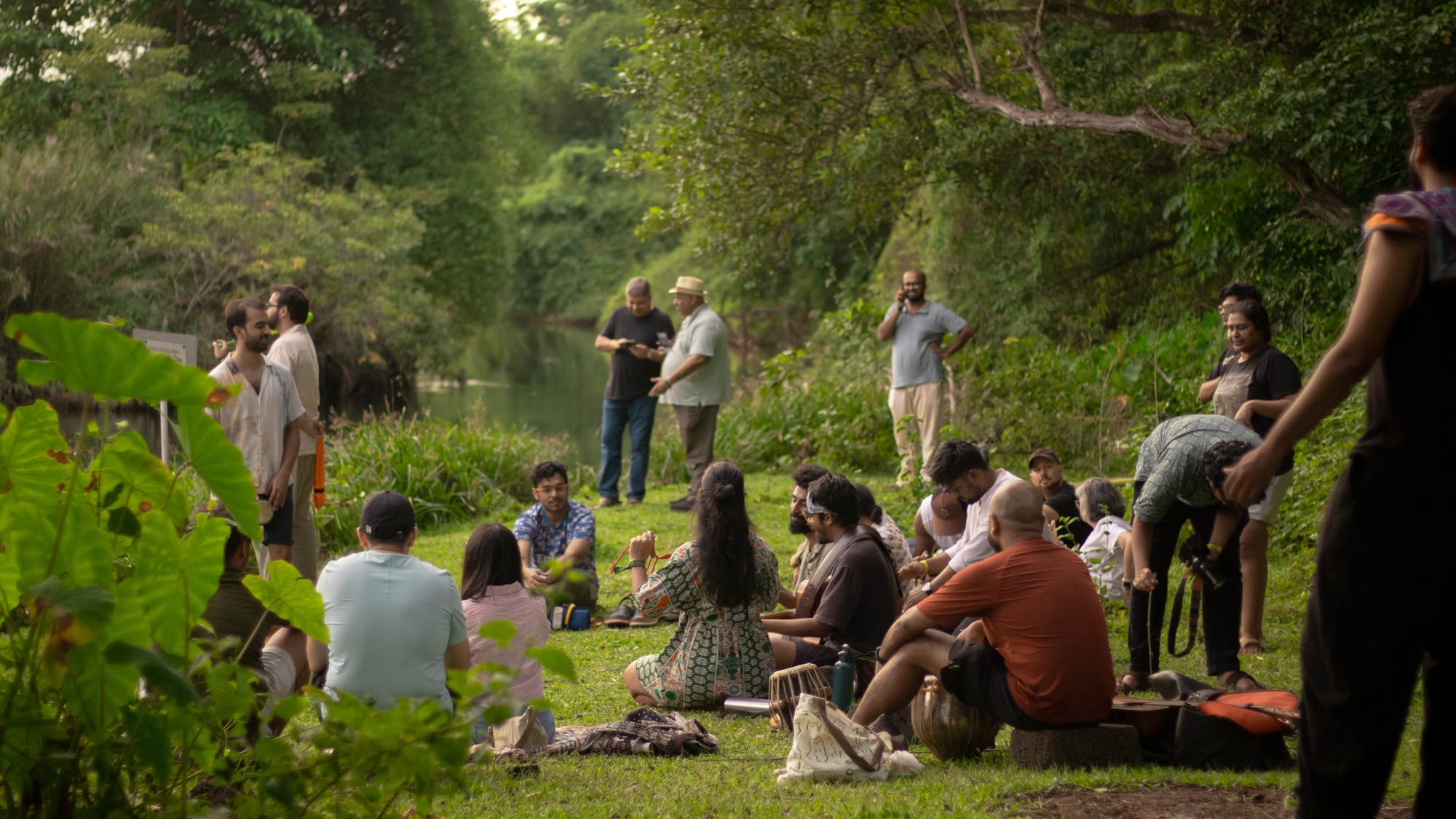 A circle by the river