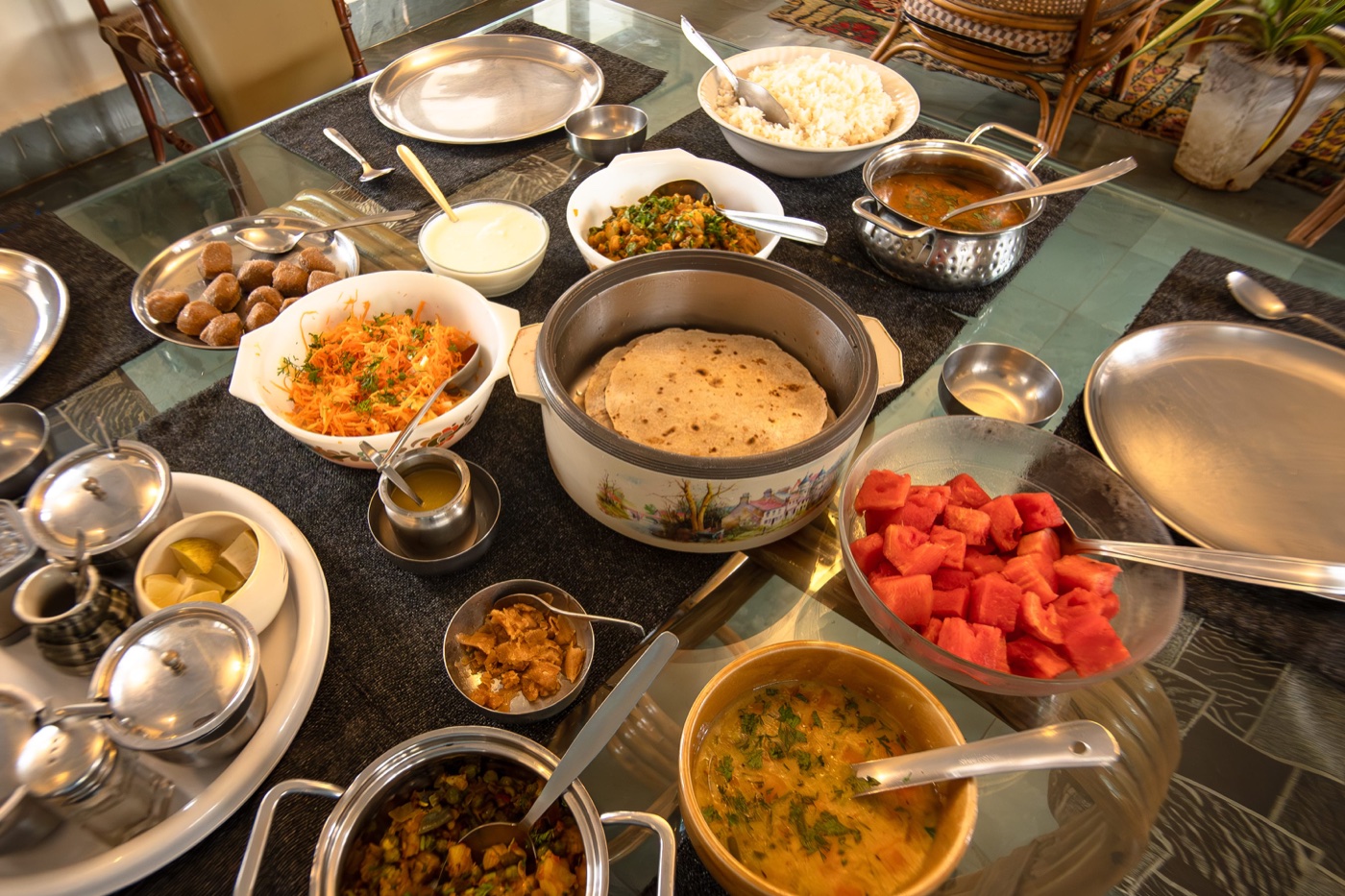 Food at Jungli the Nomad Village